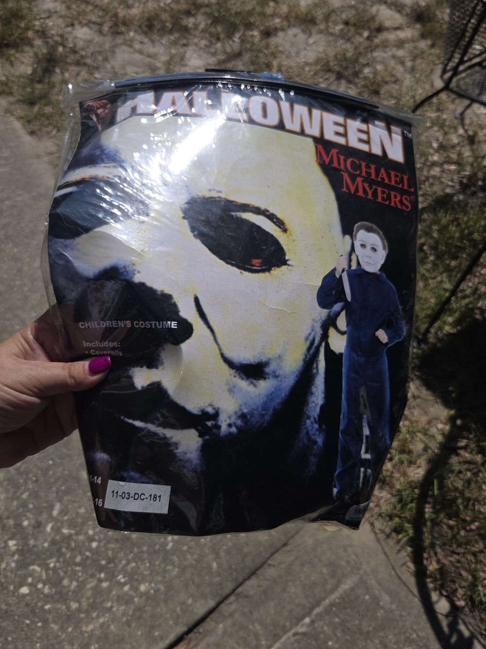 Michael Myers Kids Costume - Large Child Dark Blue Coverall